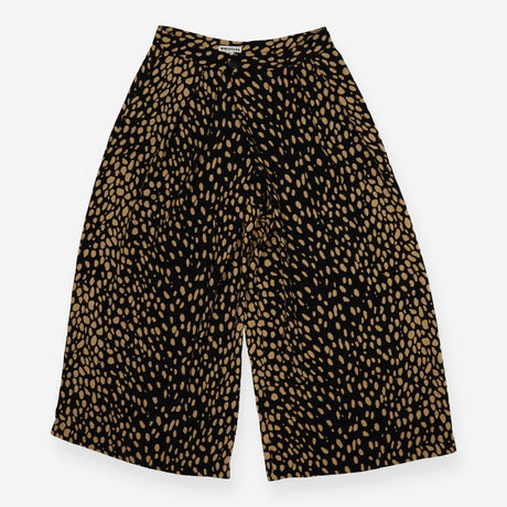 Animal‑Print Wrap Trousers