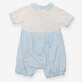 Bubble Romper Blue and White Collared Baby Toy App