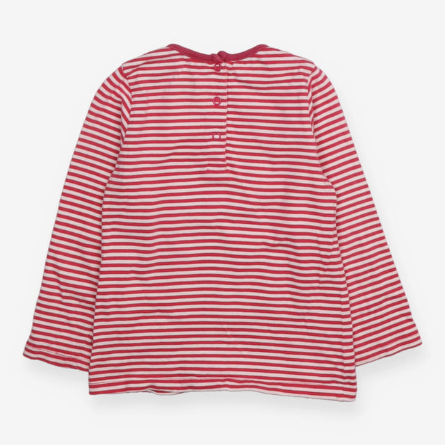T-Shirt Long Sleeve Pink Stripe