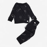 2 piece jersey joggers and jumper black gardening 