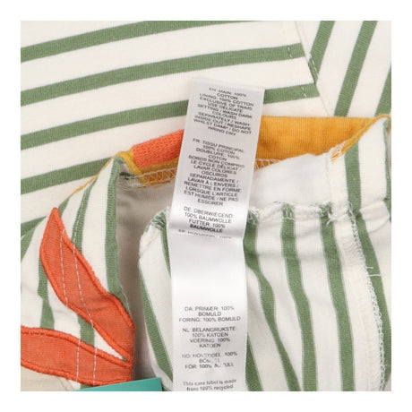 Tee green stripe SS giraffe