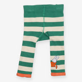 Leggings green cream stripe Miffy