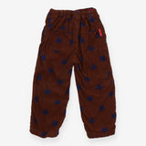 Trousers cord brown with navy stars