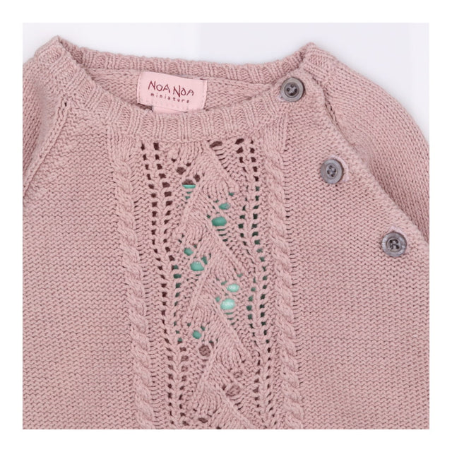 Dusty pink knit sweater