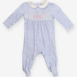 Blue Bunny Collared Sleepsuit