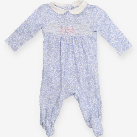 Blue Bunny Collared Sleepsuit
