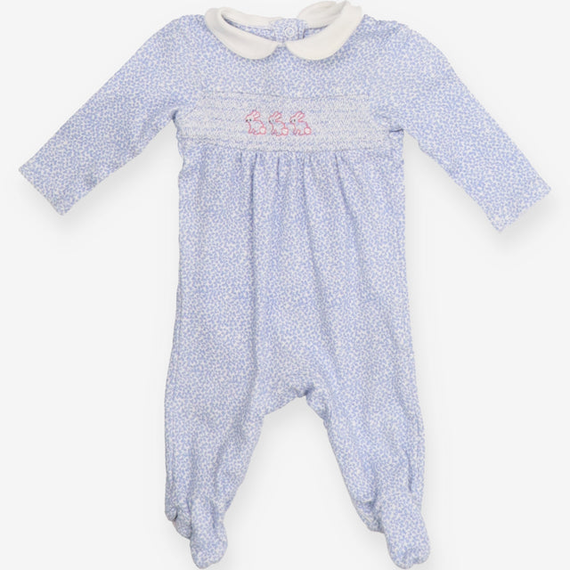 Blue Bunny Collared Sleepsuit