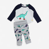 Top & Joggers Winter Dinosaurs Print 2pcs