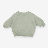 Sweater sage green woodland animals