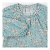 Woven Shortie Romper Blue and White Floral