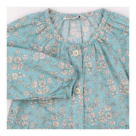 Woven Shortie Romper Blue and White Floral