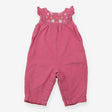 Dungaree cord pink hedgehog