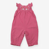 Dungaree cord pink hedgehog