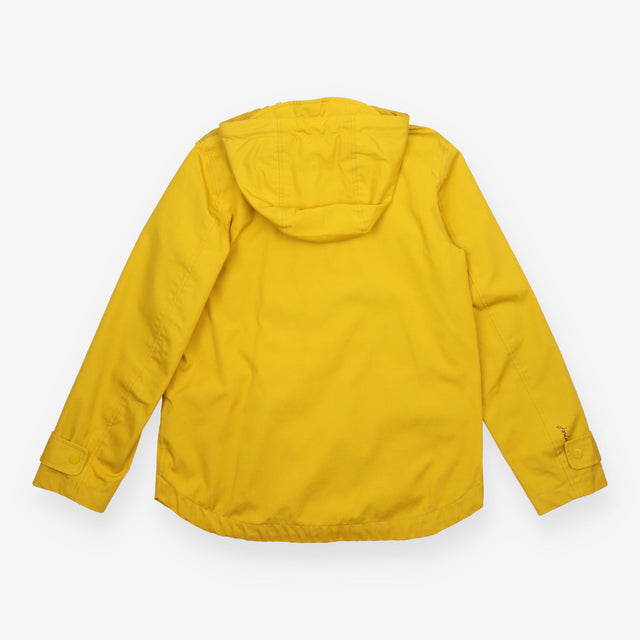 Raincoat Yellow Striped Lining Hooded Waterproof J