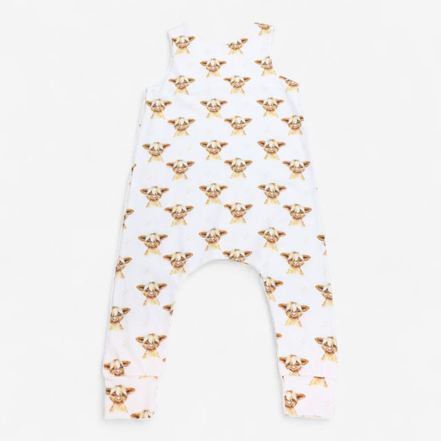 Romper White Hamish Cow