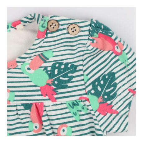 T-shirt short sleeve parrots and toucans