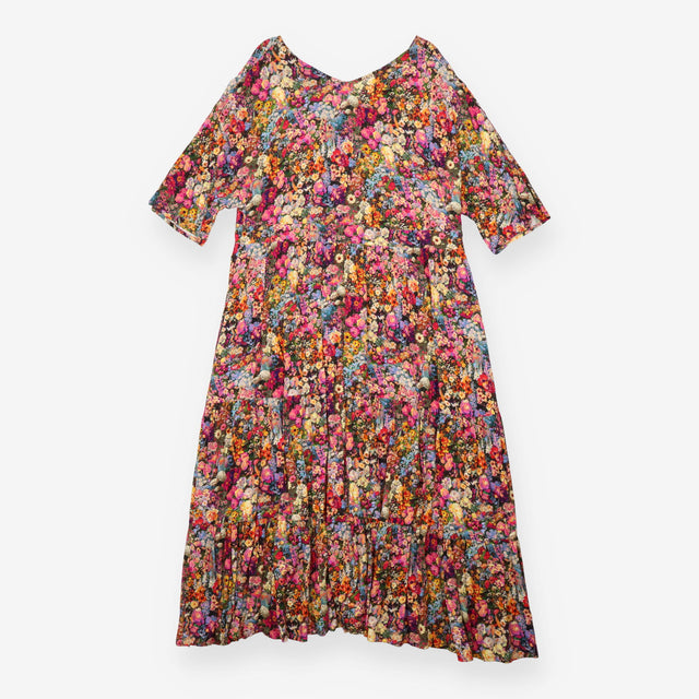 Tiered Dress Floral Multicolour