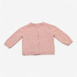 Cardigan Pink Knit with Flowers