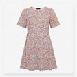 Ditsy Floral Midi Dress Short Sleeve Round Neck Mu