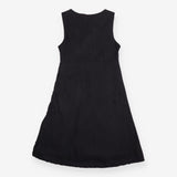 Maternity Dress Black Sleeveless Scoop Neck Flared