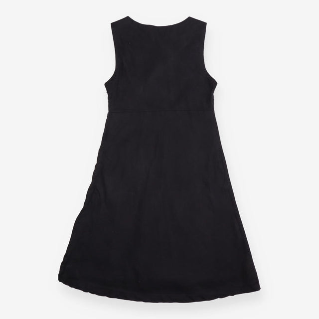 Maternity Dress Black Sleeveless Scoop Neck Flared