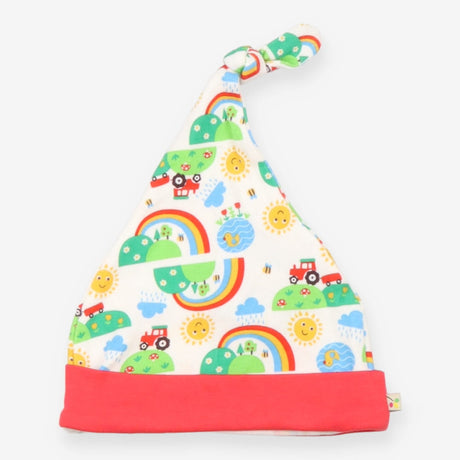 Baby Tie Knot Hat Rainbow Farmland