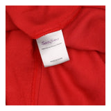 Maternity Dress Red Tie Waist Short Sleeve