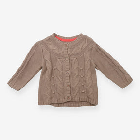 Cardigan Brown Cable Knit
