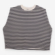 Striped Top Navy Ivory Oversized Cotton Sleeveless