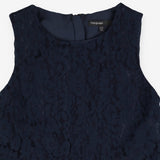 Navy lace party dress