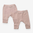 Pink and white striped leggings 2pc