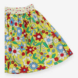 Skirt full yellow bright flowers
