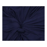 Navy Knot Front Short Sleeve Maternity Dress