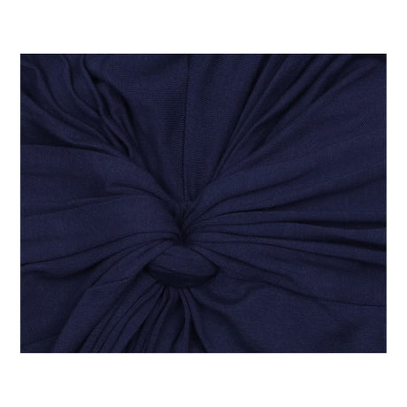 Navy Knot Front Short Sleeve Maternity Dress