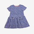 Blue dress with white flowers 