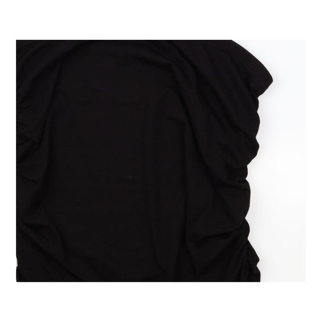 Skirt Caviar Black Karlie Ruched Side Midi Stretch