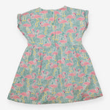Dress green flamingo