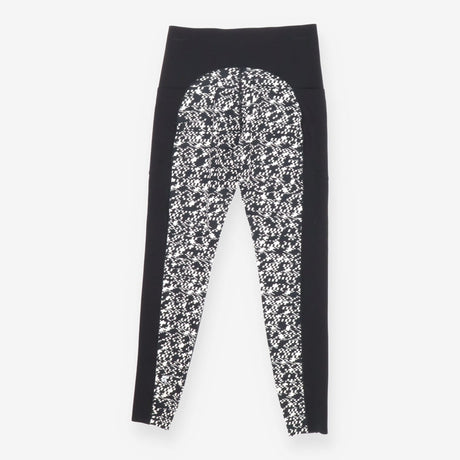 Power 7/8 Workout Leggings Pixel Print Black White