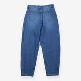 Jeans Mid Blue Wide Leg Cotton Denim