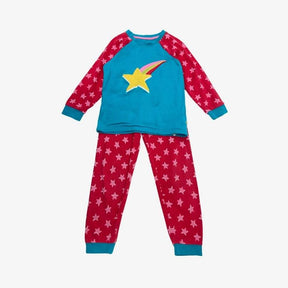 Teal and Red Shooting Star Pyjamas