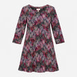 Dress Hayden Printed Jersey 3/4 Sleeve Navyrain Pi