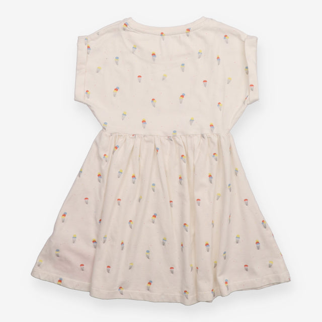 Jersey Dress Cream with Ice Cream Print