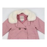 Pink Coat with Fleece Collar