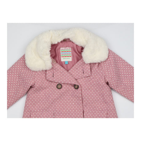 Pink Coat with Fleece Collar