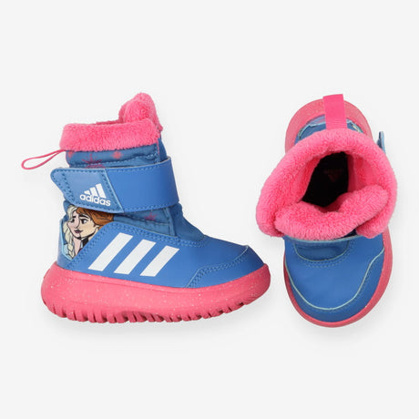 Adidas Disney Frozen Snow Boots Blue and Pink
