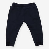 Cuffed navy pull on chinos
