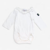 Bodysuit White Frill Collar