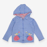 Pink Reversible Zip Hoodie with Ladybird Pocket 