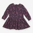 Dress long sleeved forest purple