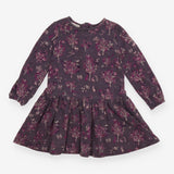Dress long sleeved forest purple